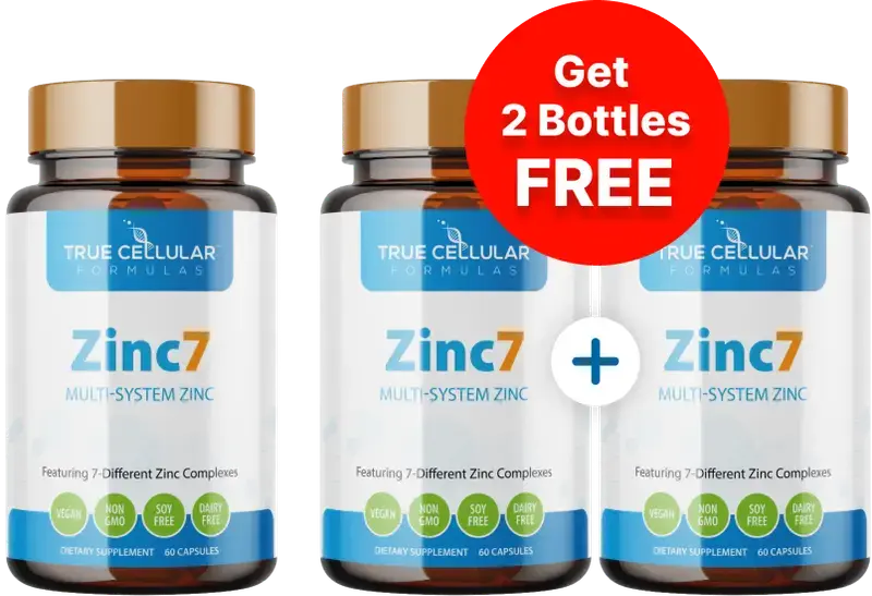 Zinc7 six bottle bundle for immune support skin health and daily zinc balance